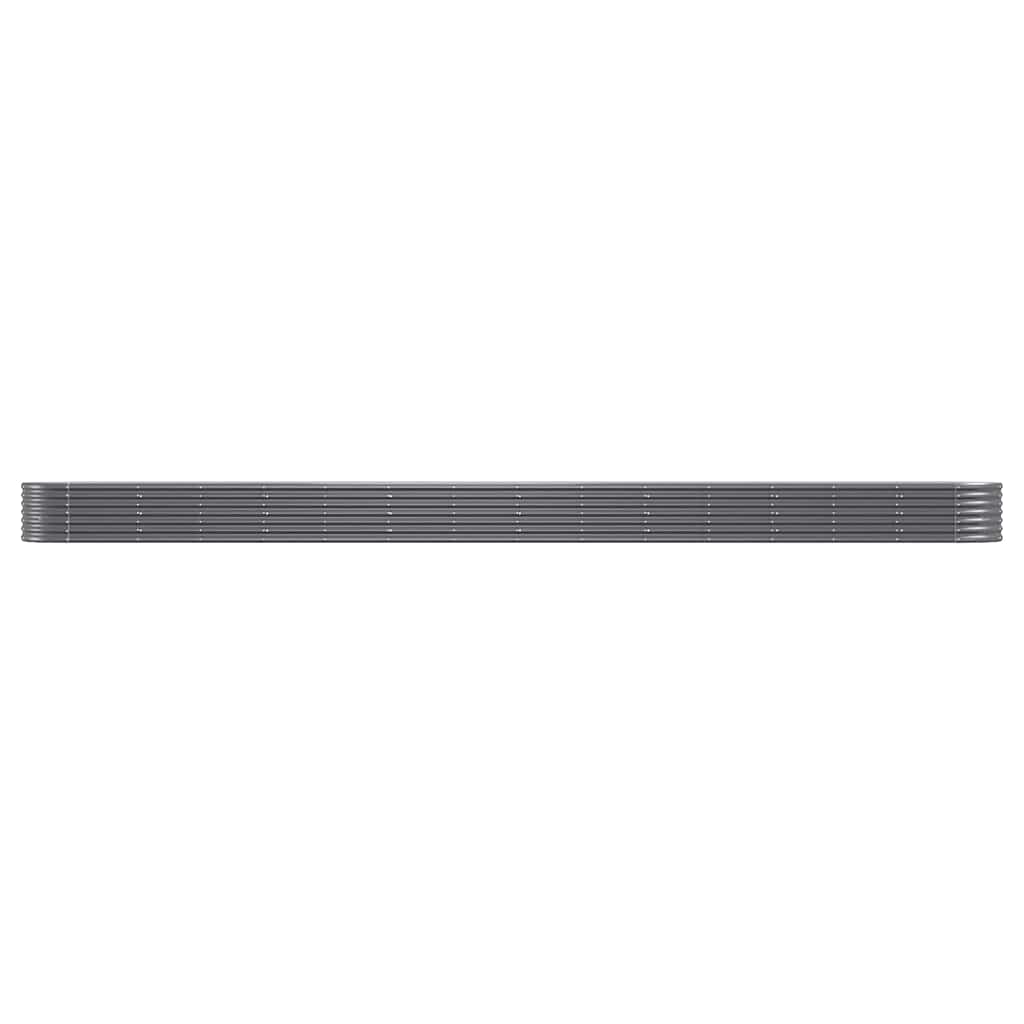 Letto da Giardino in Acciaio Zincato 620x80x36 cm Antracite | homemem39