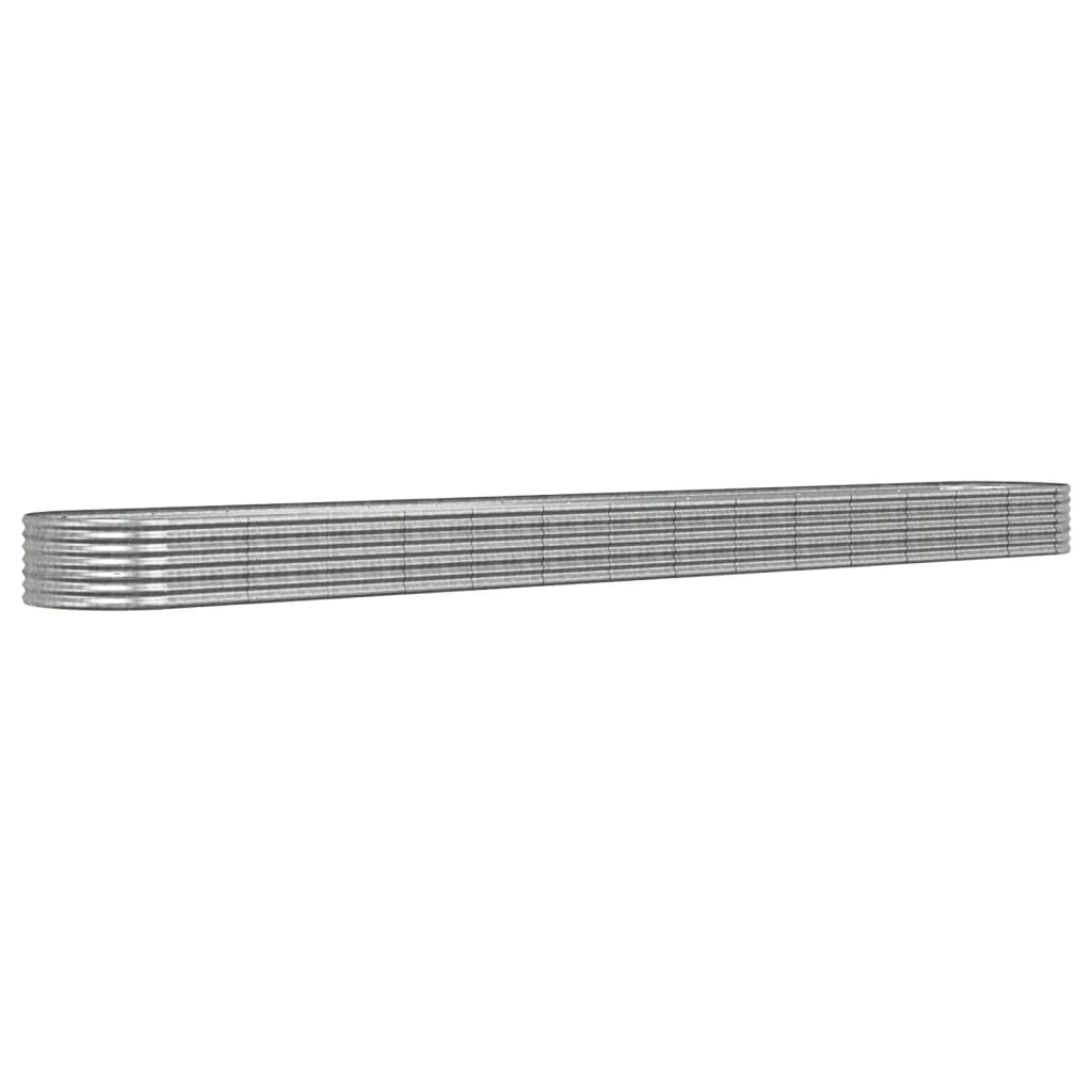 Letto Giardino Acciaio Zincato 620x80x36cm Argento | homemem39
