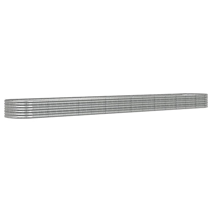 Letto Giardino Acciaio Zincato 620x80x36cm Argento | homemem39