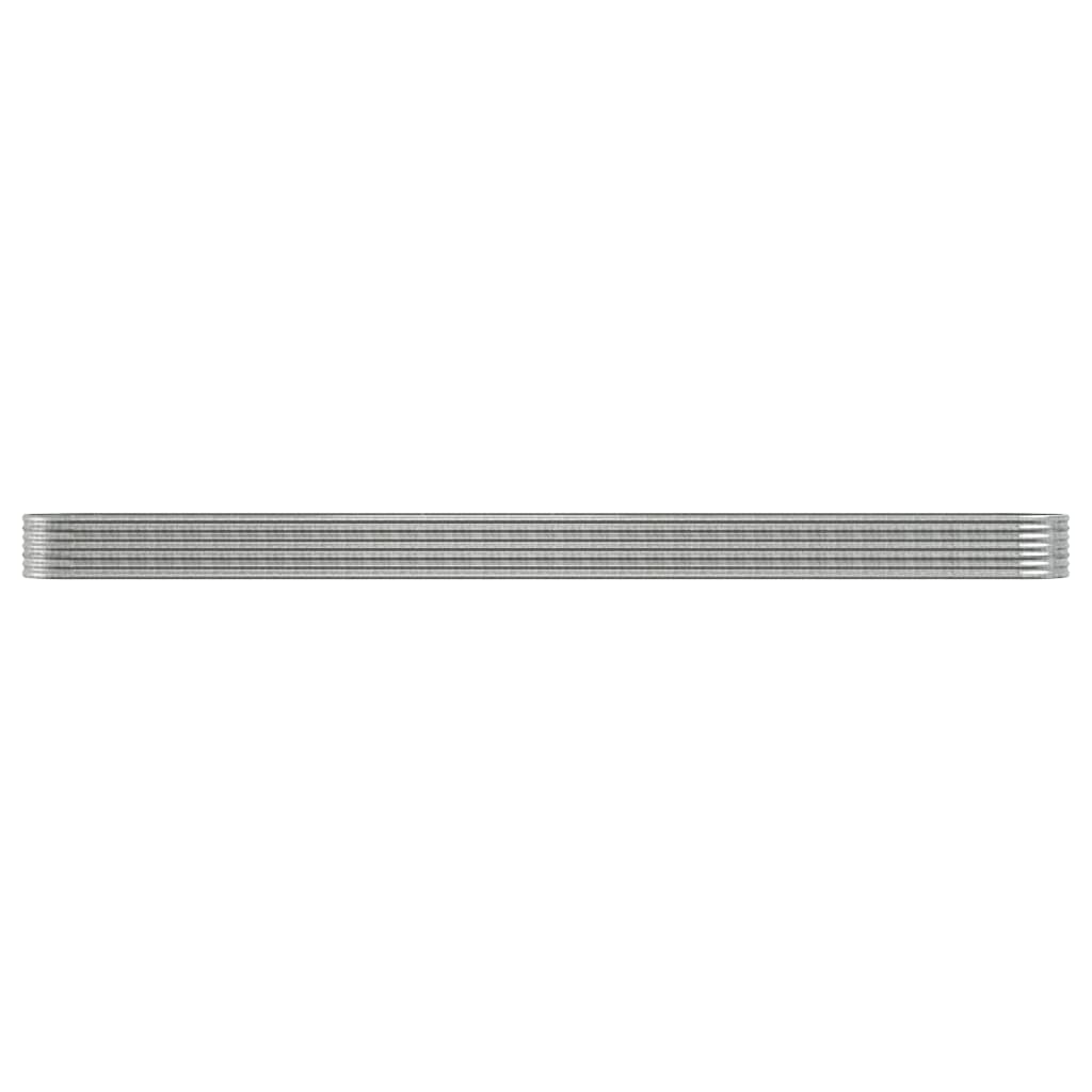 Letto Giardino Acciaio Zincato 620x80x36cm Argento | homemem39