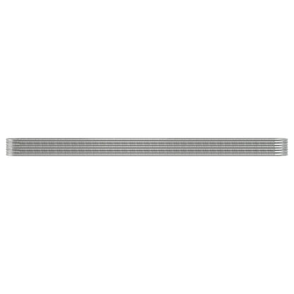 Letto Giardino Acciaio Zincato 620x80x36cm Argento | homemem39