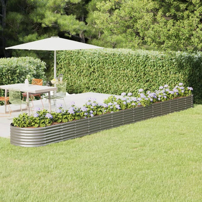 Letto Giardino Acciaio Zincato 620x80x36cm Argento | homemem39