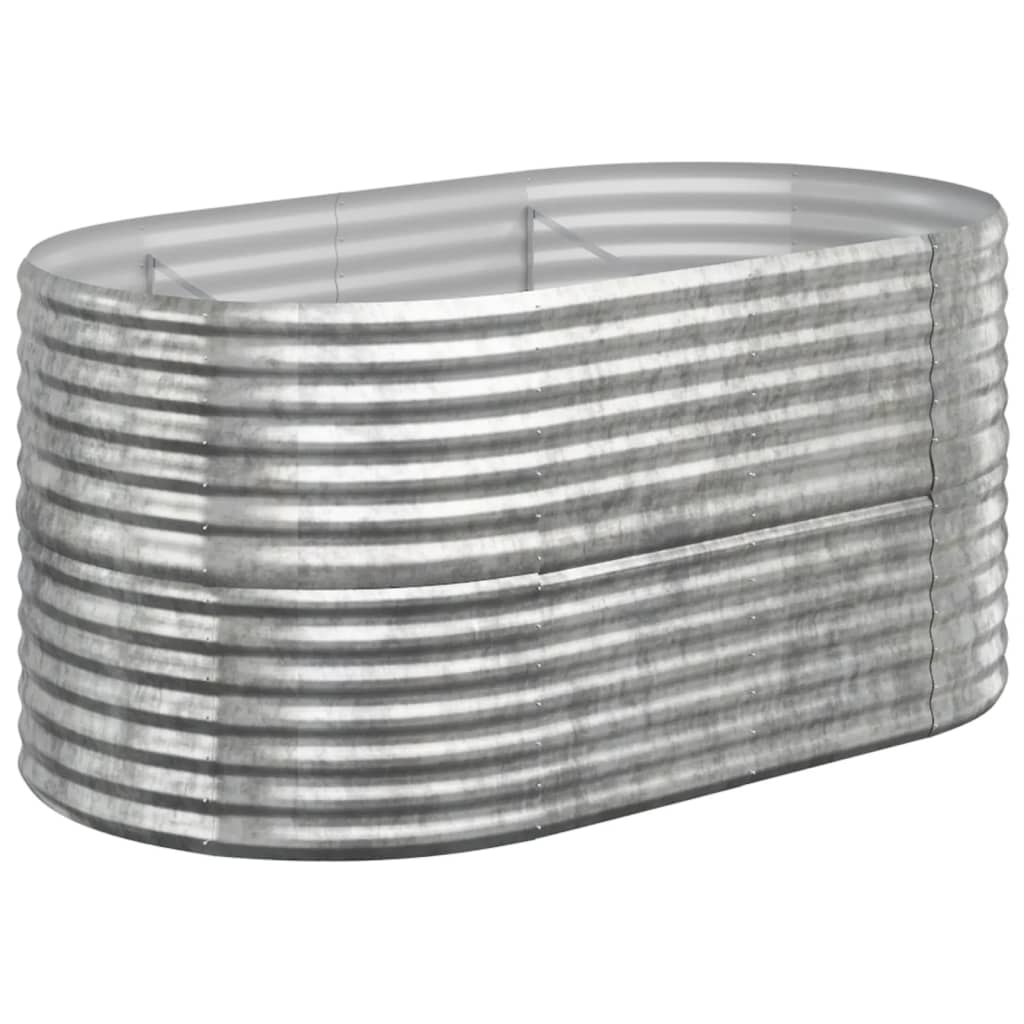 Letto Giardino Acciaio Zincato 152x80x68cm Argento - homemem39