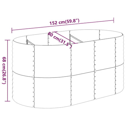 Letto Giardino Acciaio Zincato 152x80x68cm Argento - homemem39