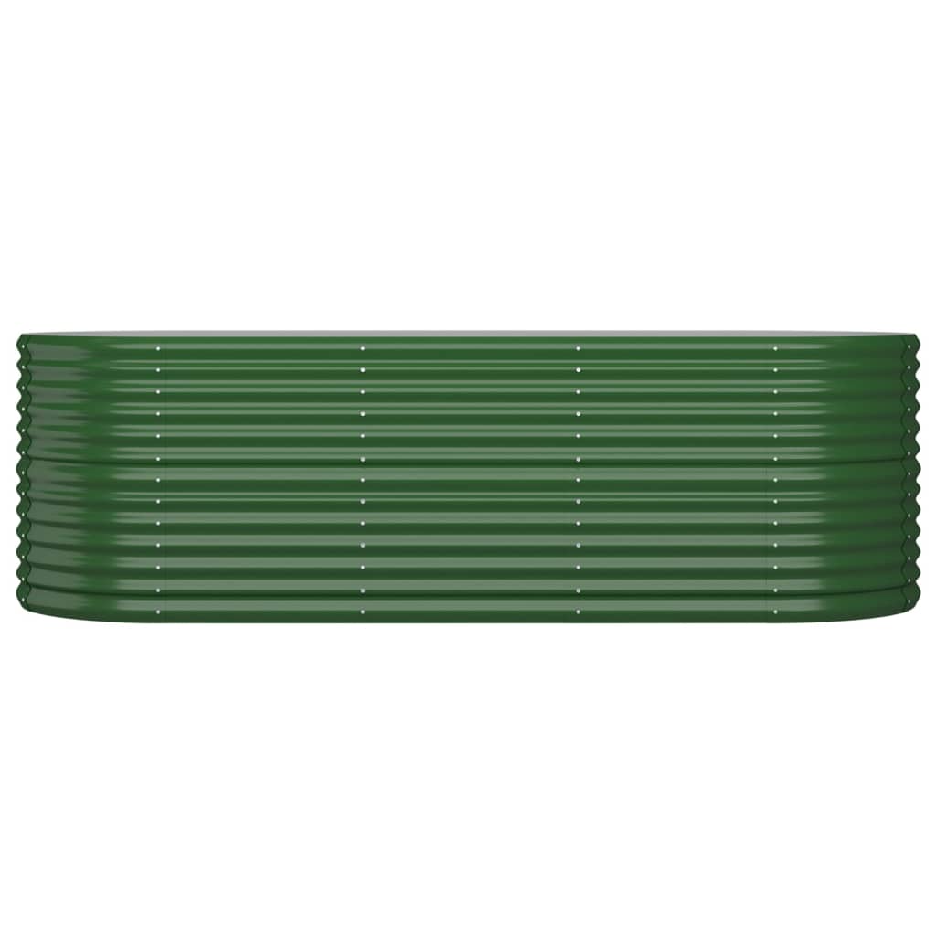 Letto Giardino Acciaio Zincato 224x80x68 cm Verde | homemem39