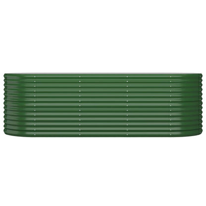 Letto Giardino Acciaio Zincato 224x80x68 cm Verde | homemem39