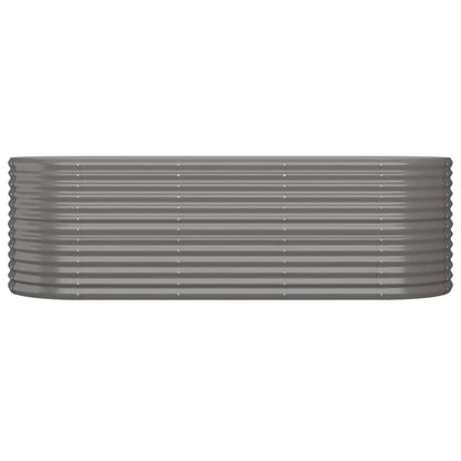 Letto Giardino Acciaio Verniciato a Polvere 224x80x68 cm Grigio - homemem39