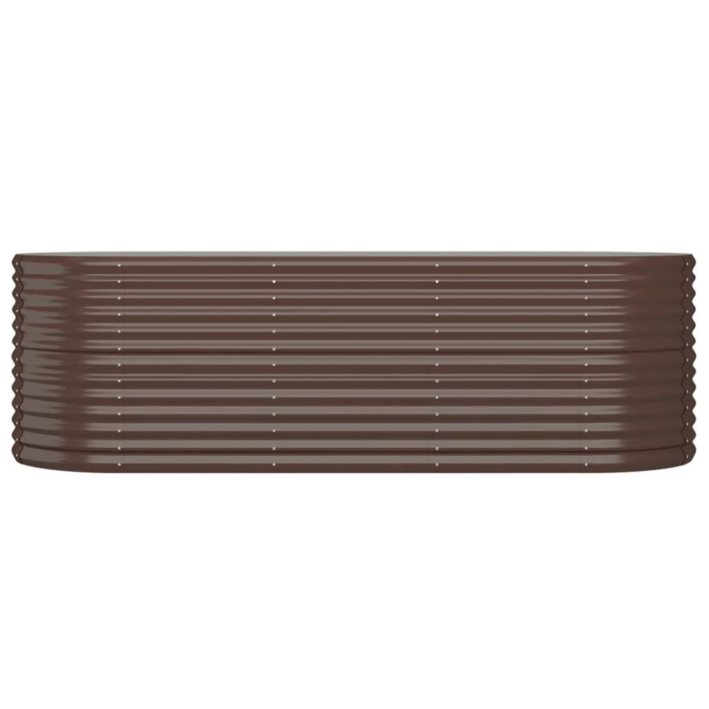 Letto Giardino Acciaio Zincato 224x80x68cm Marrone | homemem39