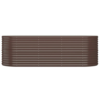 Letto Giardino Acciaio Zincato 224x80x68cm Marrone | homemem39