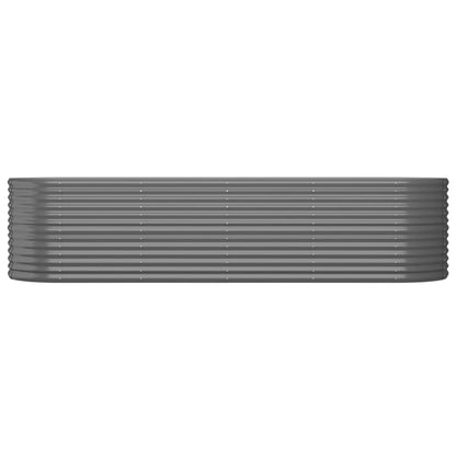 Letto Giardino Acciaio Zincato 296x80x68 cm Grigio | homemem39