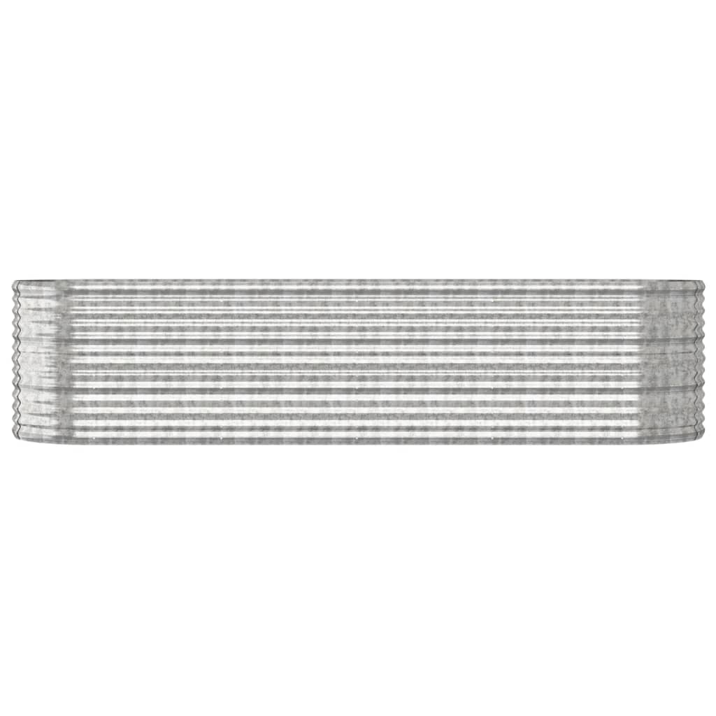 Letto Giardino Acciaio Zincato 296x80x68cm Argento - homemem39