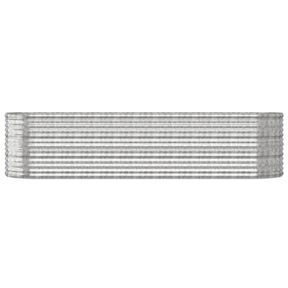 Letto Giardino Acciaio Zincato 296x80x68cm Argento - homemem39