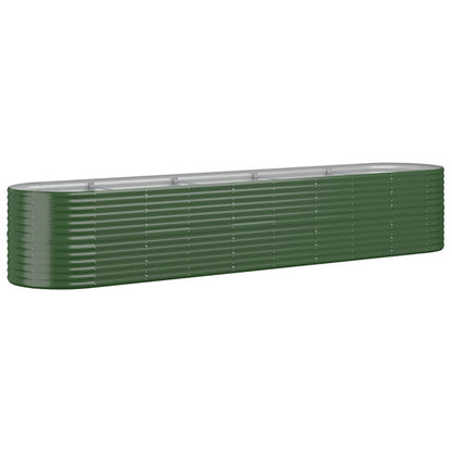 Letto Giardino Acciaio Zincato 368x80x68 cm Verde - homemem39