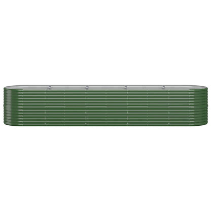 Letto Giardino Acciaio Zincato 368x80x68 cm Verde - homemem39