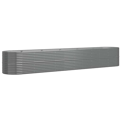 Letto Giardino Acciaio Zincato 440x80x68 cm Grigio | homemem39