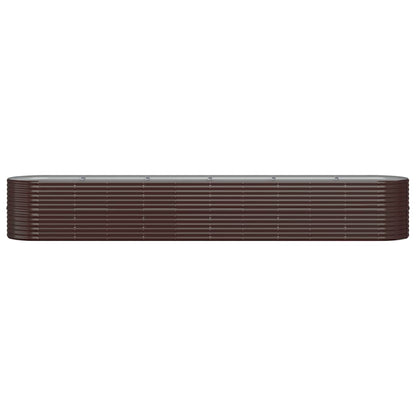 Letto Giardino Acciaio Zincato 440x80x68cm Marrone | homemem39