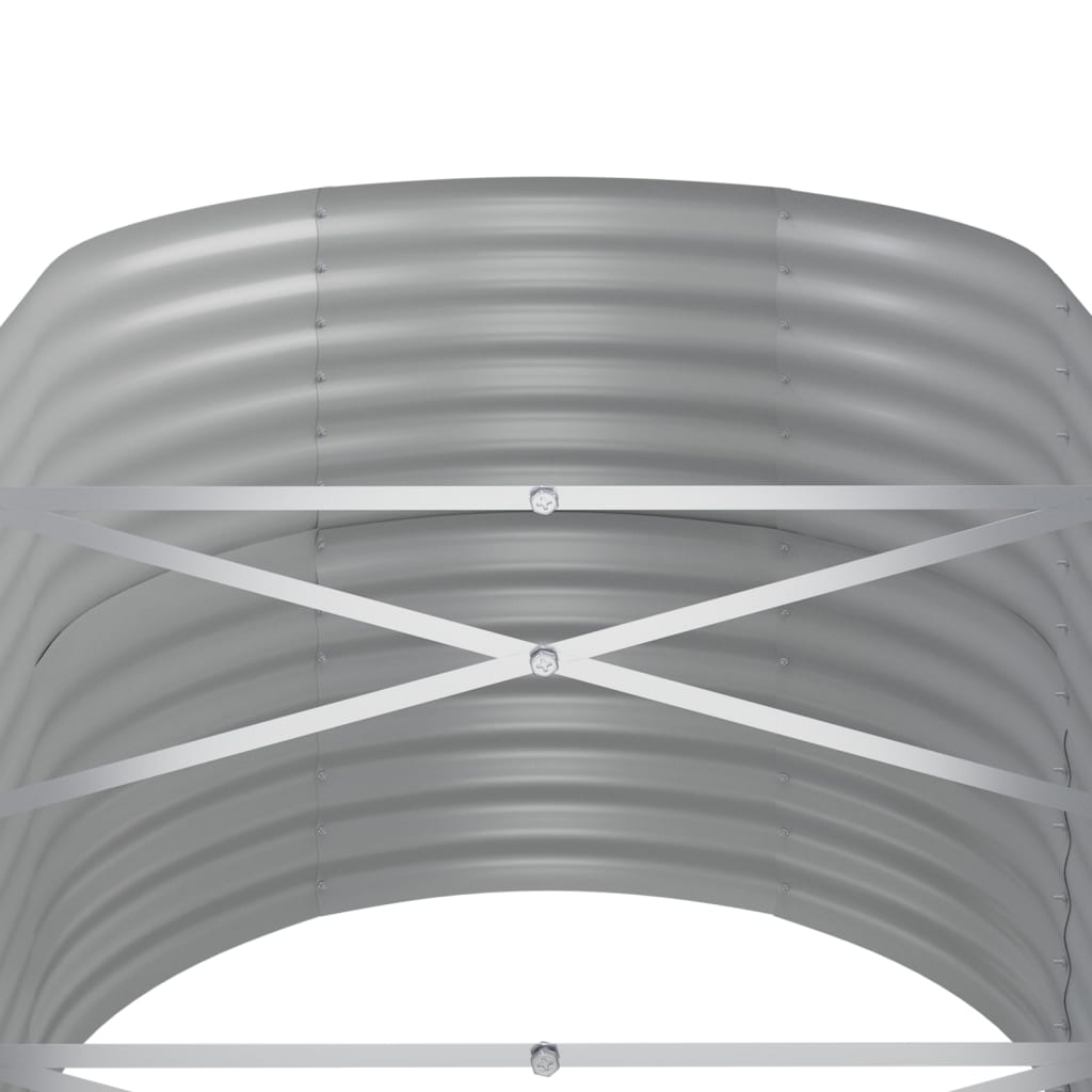 Letto Giardino Acciaio Zincato 440x80x68cm Marrone | homemem39