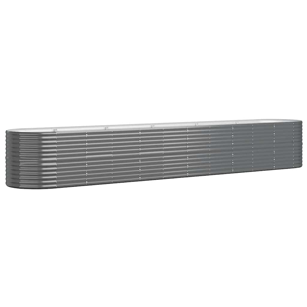 Letto da Giardino in Acciaio Zincato 440x80x68 cm Antracite | homemem39
