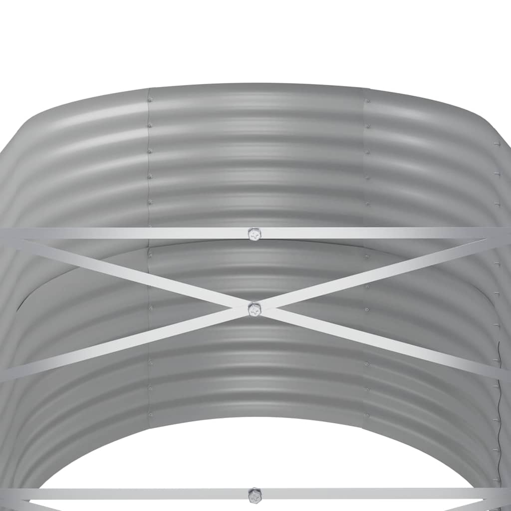 Letto da Giardino in Acciaio Zincato 440x80x68 cm Antracite | homemem39