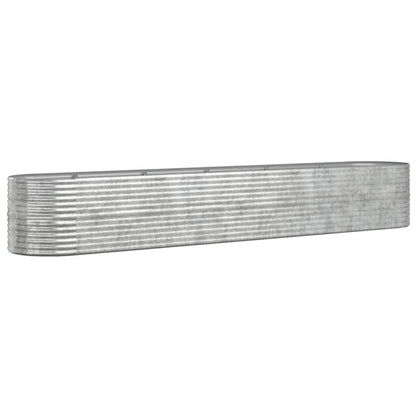 Letto Giardino Acciaio Zincato 440x80x68cm Argento - homemem39