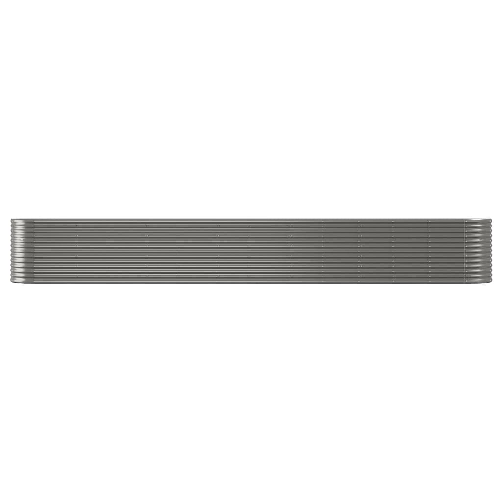 Letto Giardino Acciaio Verniciato a Polvere 512x80x68 cm Grigio | homemem39