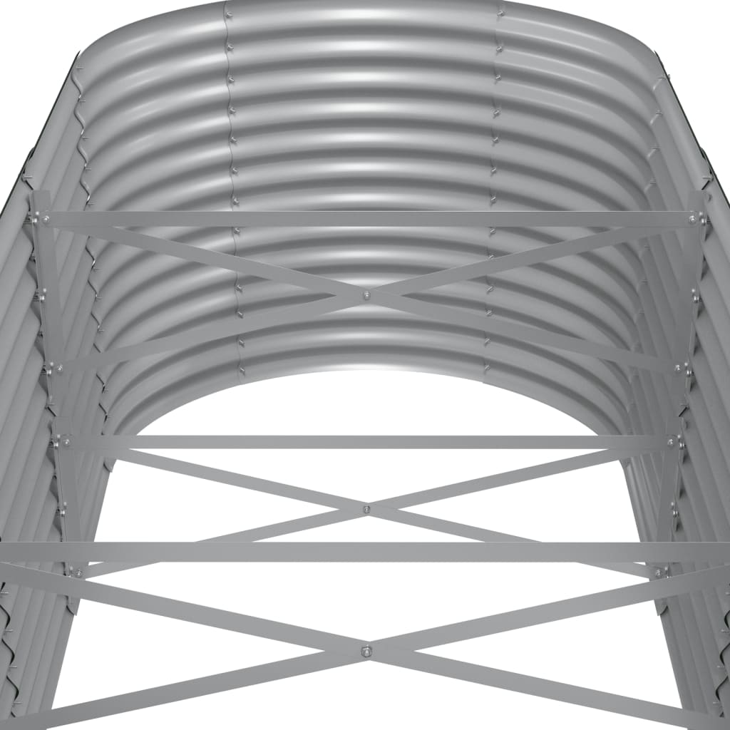 Letto Giardino Acciaio Verniciato a Polvere 512x80x68 cm Grigio | homemem39