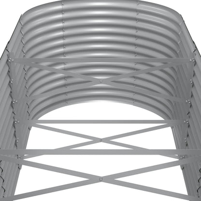 Letto Giardino Acciaio Verniciato a Polvere 512x80x68 cm Grigio | homemem39