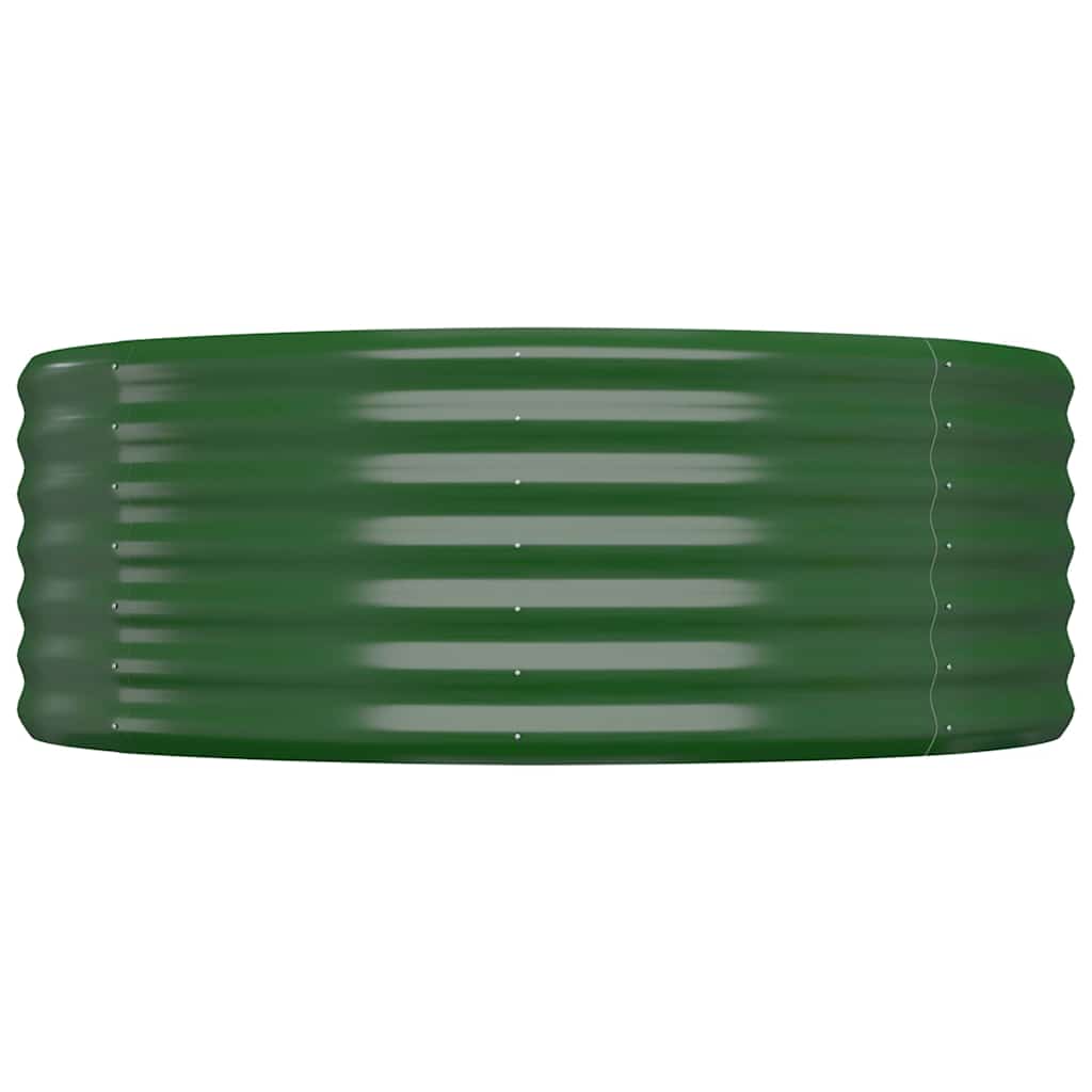 Letto Giardino Acciaio Zincato 100x100x36 cm Verde | homemem39