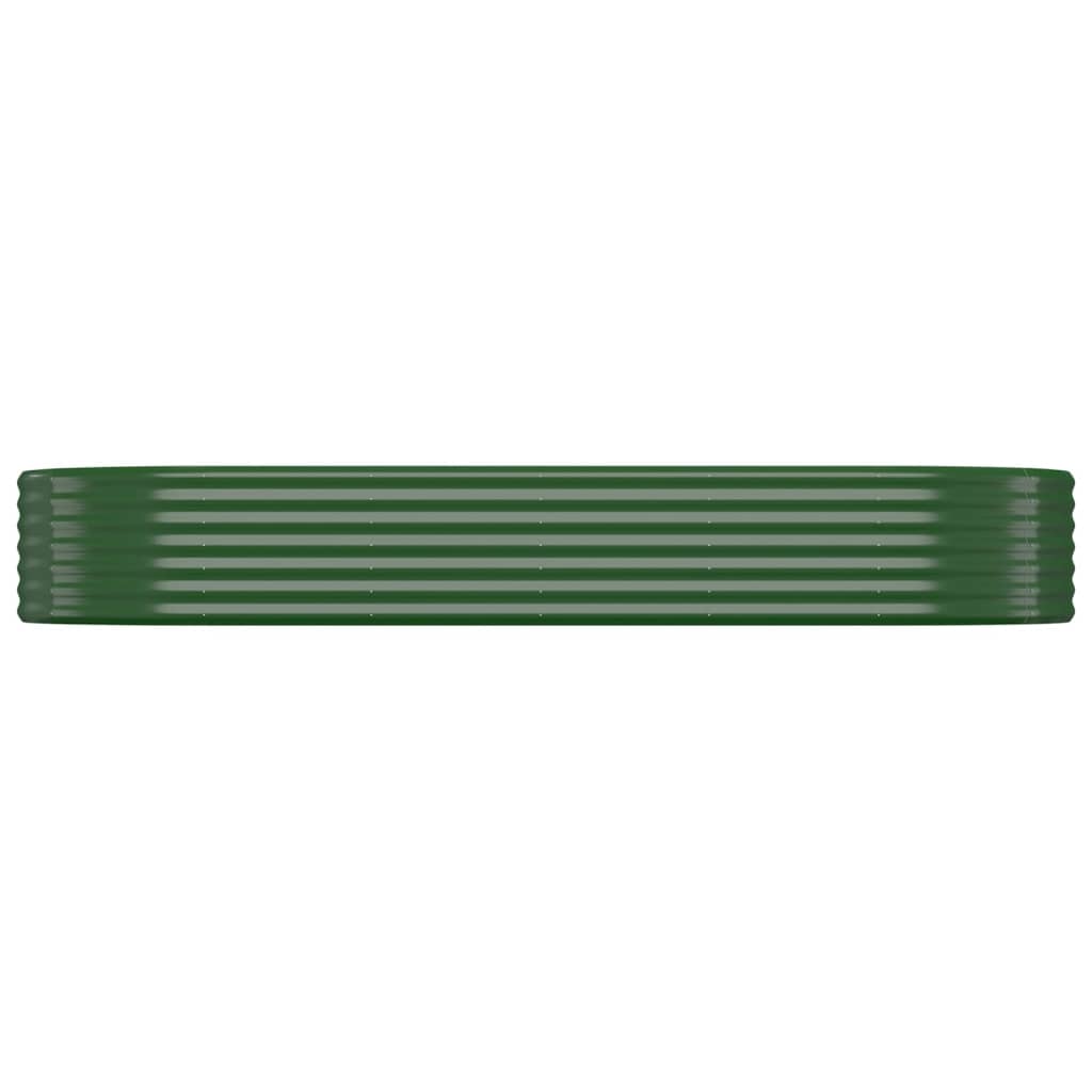 Letto Giardino Acciaio Zincato 249x100x36 cm Verde | homemem39