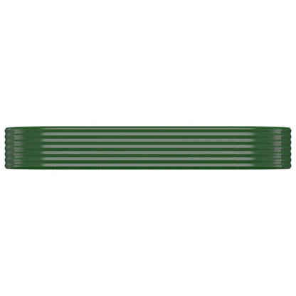Letto Giardino Acciaio Zincato 249x100x36 cm Verde - homemem39