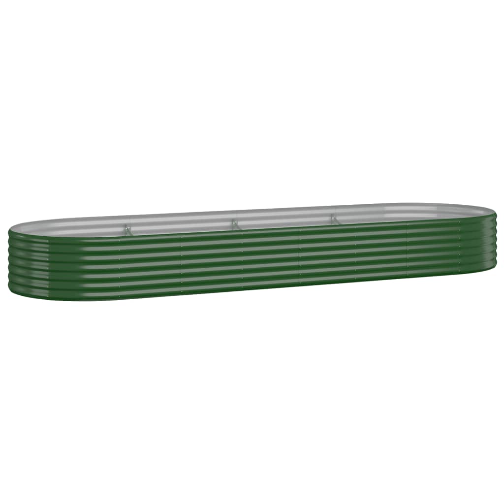 Letto Giardino Acciaio Verniciato a Polvere 322x100x36 cm Verde - homemem39