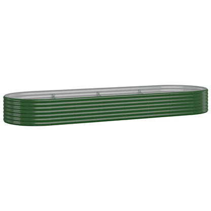 Letto Giardino Acciaio Verniciato a Polvere 322x100x36 cm Verde - homemem39