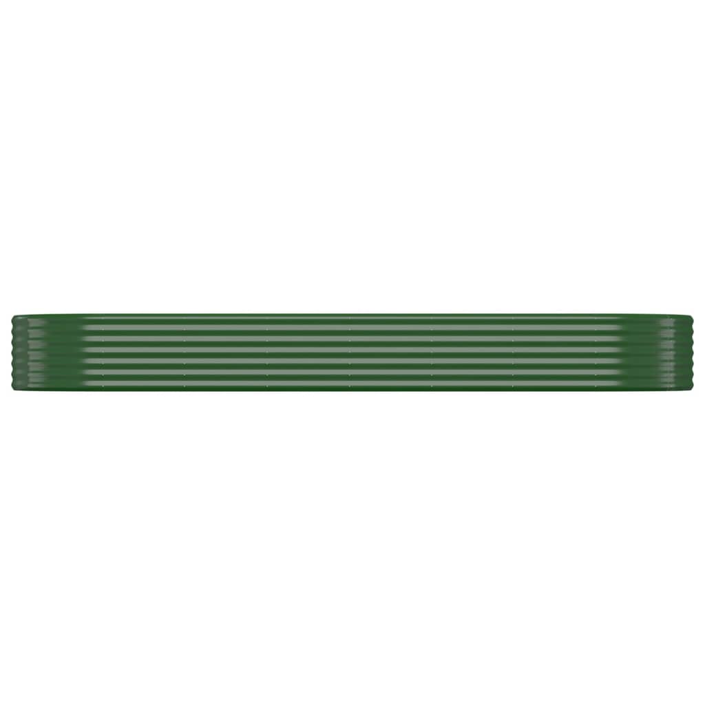Letto Giardino Acciaio Zincato 322x100x36 cm Verde | homemem39
