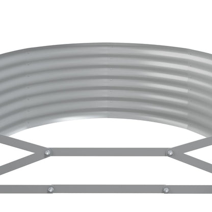 Letto Giardino Acciaio Zincato 396x100x36 cm Marrone | homemem39