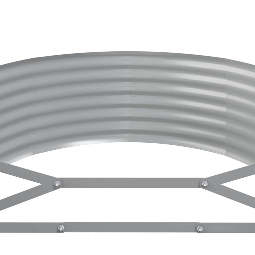 Letto da Giardino in Acciaio Zincato 396x100x36 cm Antracite | homemem39