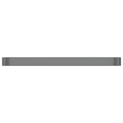 Letto Giardino Acciaio Verniciato a Polvere 507x100x36cm Grigio - homemem39
