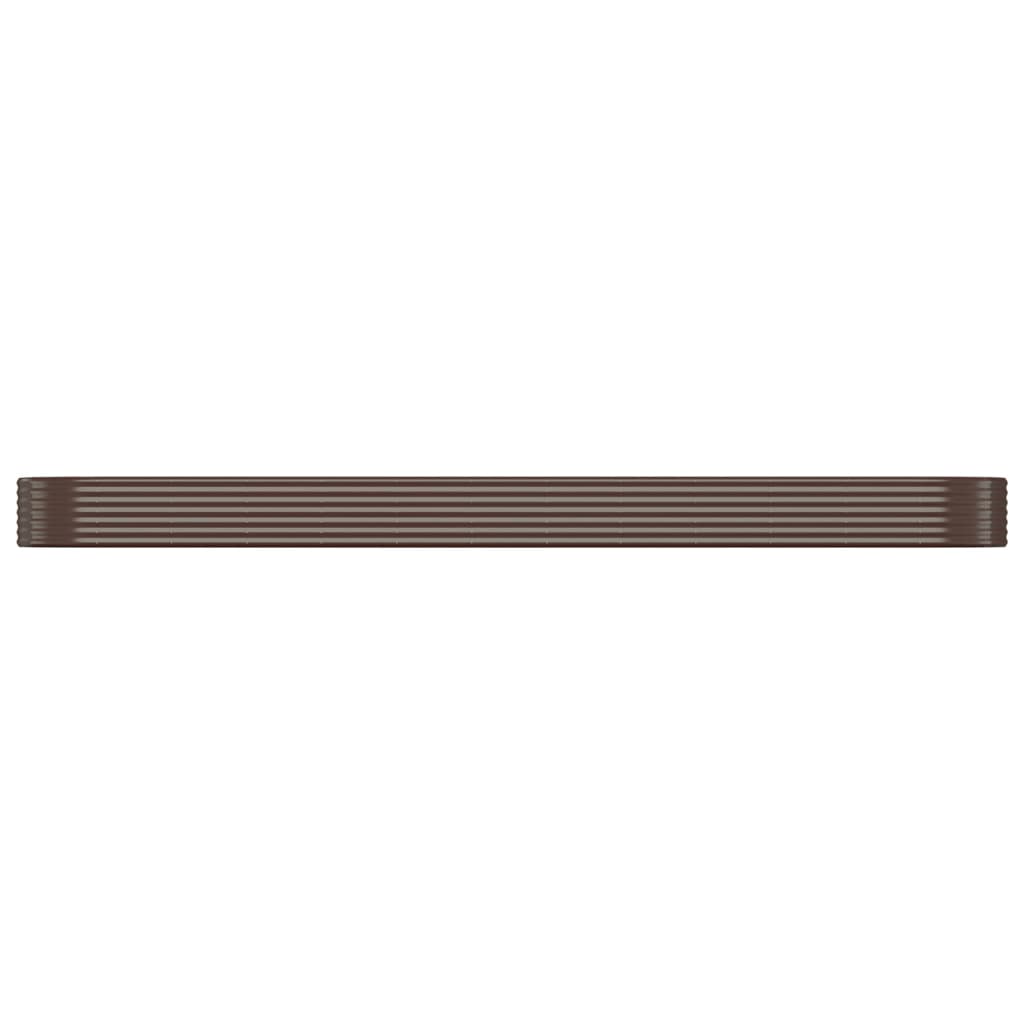 Letto Giardino Acciaio Zincato 507x100x36 cm Marrone | homemem39