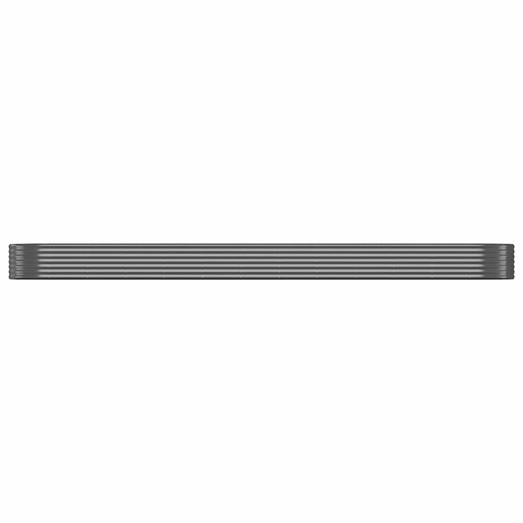 Letto da Giardino in Acciaio Zincato 507x100x36 cm Antracite | homemem39