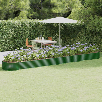 Letto Giardino Acciaio Zincato 544x100x36 cm Verde | homemem39