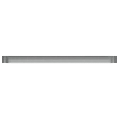 Letto Giardino Acciaio Zincato 544x100x36cm Grigio