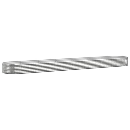 Letto Giardino Acciaio Zincato 544x100x36cm Argento - homemem39