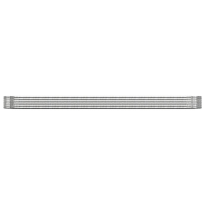 Letto Giardino Acciaio Zincato 544x100x36cm Argento - homemem39