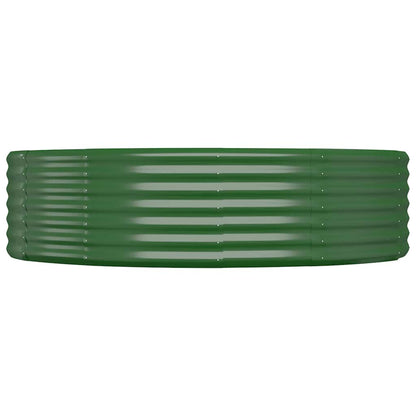 Letto Giardino Acciaio Zincato 140x140x36 cm Verde | homemem39