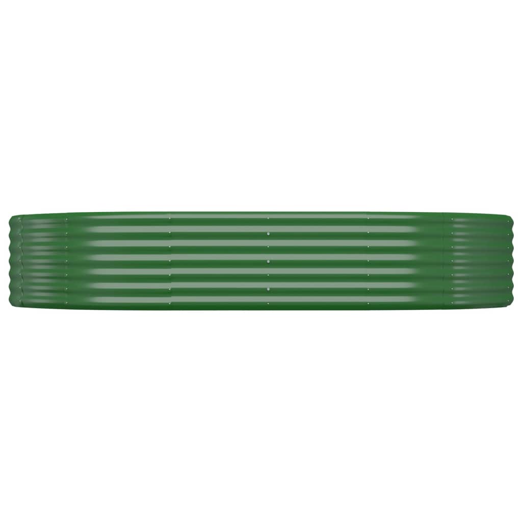 Letto Giardino Acciaio Zincato 214x140x36 cm Verde | homemem39
