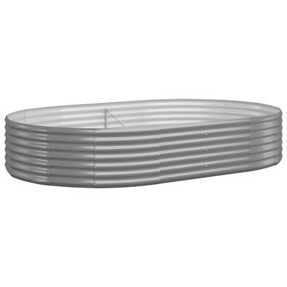 Letto Giardino Acciaio Zincato 214x140x36cm Grigio | homemem39