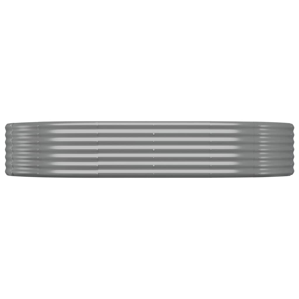 Letto Giardino Acciaio Zincato 214x140x36cm Grigio | homemem39