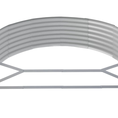 Letto Giardino Acciaio Zincato 214x140x36cm Grigio | homemem39