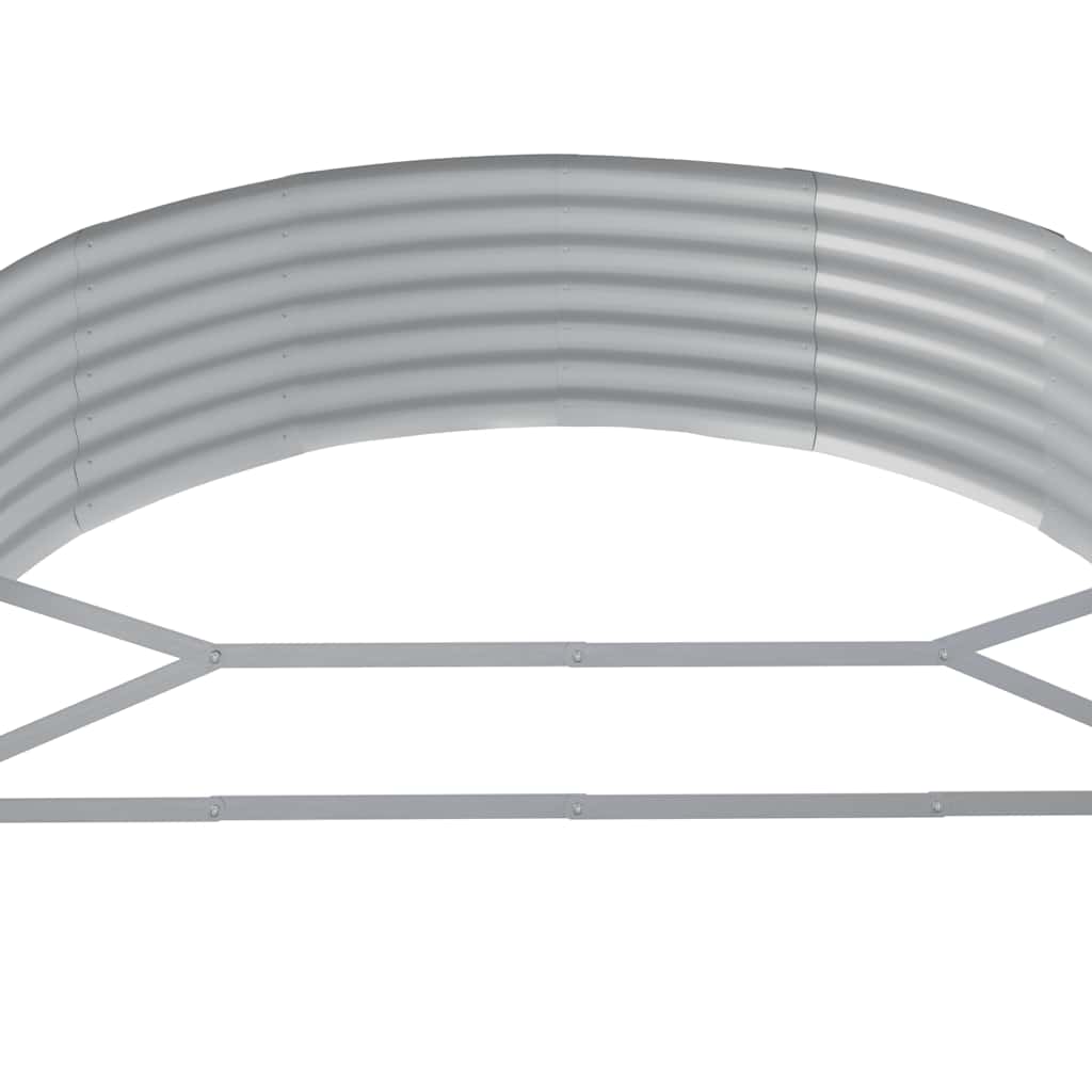 Letto da Giardino in Acciaio Zincato 214x140x36 cm Antracite | homemem39
