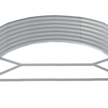 Letto da Giardino in Acciaio Zincato 214x140x36 cm Antracite | homemem39