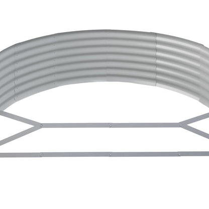 Letto da Giardino in Acciaio a Polvere 214x140x36 cm Antracite - homemem39